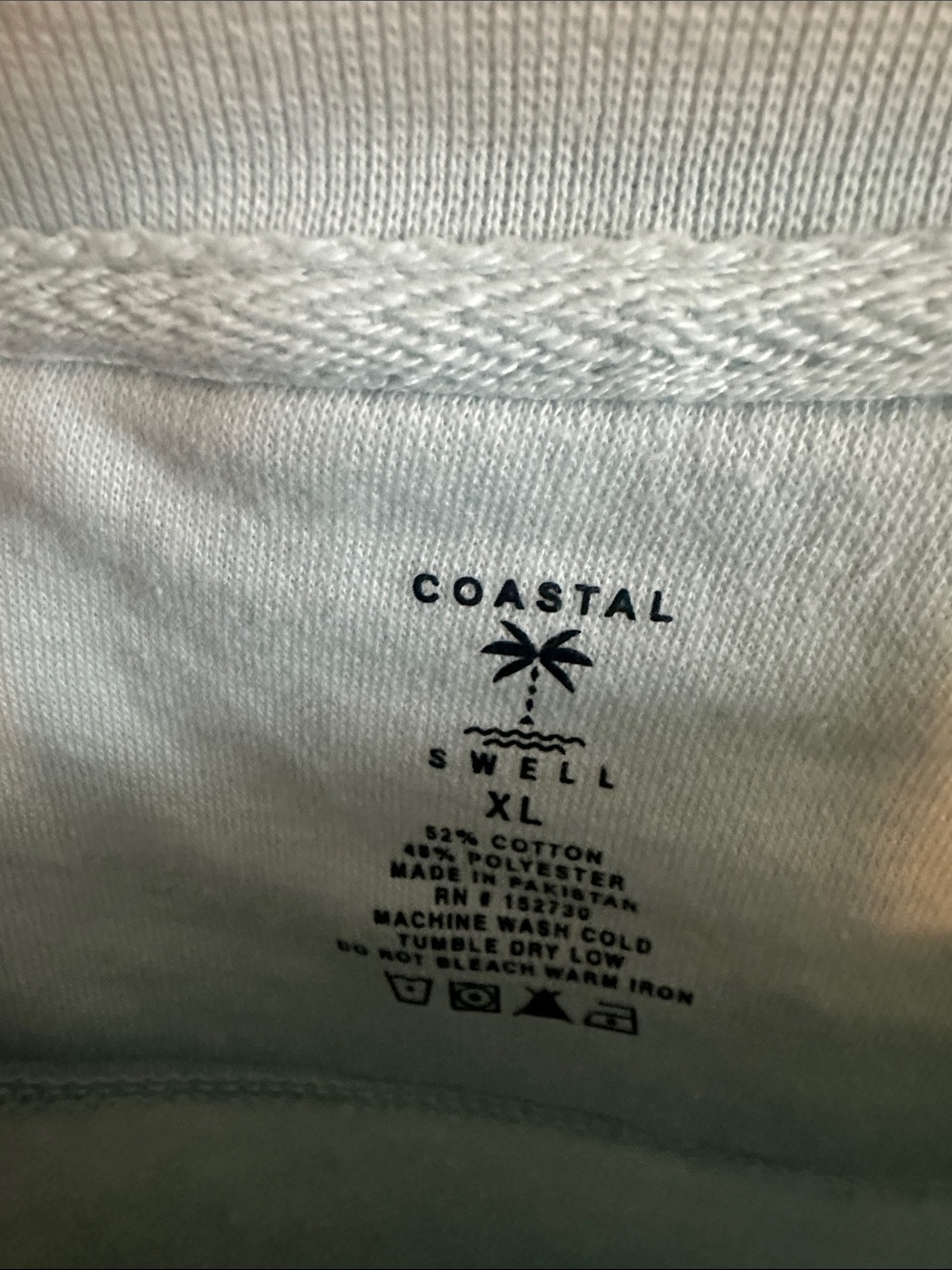 Crewneck Sweatshirt - Myrtle Beach Embroidered, Light Sage - Picture 2 of 2